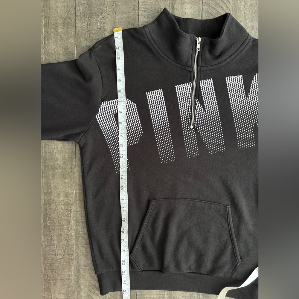 PINK Victoria's Secret Quarter Zip Sweater Size S - Picture 9 of 11
